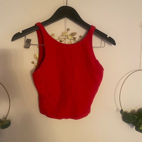 Lululemon Align High-Neck Tank Top Dark Red Size 6 - Picture 7 of 7